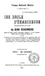 Ine drole d'èmangheure : Comèdeie-Vadveie èn 1 acke | Schurgers, Jean (18..-19) - écrivain wallon