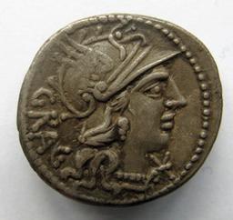 Monnaie romaine, Rome, 136 v. ChrRomeinse Munt, Rome, 136 v. Chr | L. Antestius Gragulus. Heerser