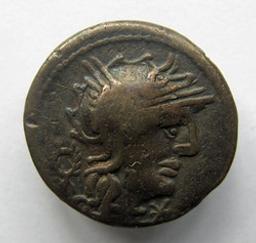 Monnaie romaine, Rome, 131 v. ChrRomeinse Munt, Rome, 131 v. Chr | M. Opeimi. Heerser