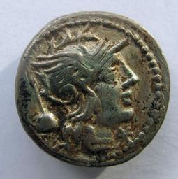 Monnaie romaine, Rome, 126 v. ChrRomeinse Munt, Rome, 126 v. Chr | T. Quinctius Flamininus. Souverain