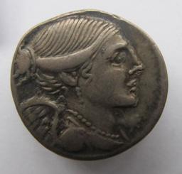 Monnaie romaine, Rome, 108-107Romeinse Munt, Rome, 108-107 | L. Valerius Flaccus. Ruler