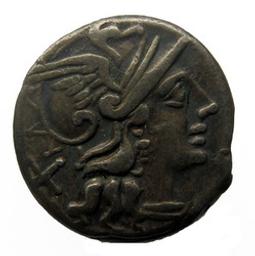 Monnaie romaine, Rome, 150 v. Chr | Decimius Flavus. Ruler