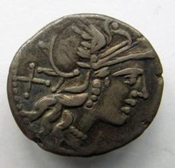 Monnaie romaine, Rome, 138 v. ChrRomeinse Munt, Rome, 138 v. Chr | P. Paetus. Ruler