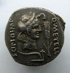 Monnaie romaine, Rome, 47-46 v.Chr | Q. Caecilius Metellus Pius Scipio, Eppius. Ruler