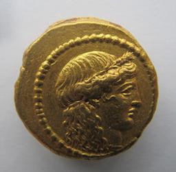 Monnaie romaine, Rome, 42 v.ChrRomeinse Munt, Rome, 42 v.Chr | L. Mussidius T.f. Longus. Souverain
