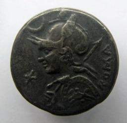 Monnaie romaine, Rome, 113-112 | P. Licinius Nerva. Souverain