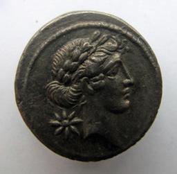 Monnaie romaine, Rome, 66 v. Chr | Q. Pomponius Musa. Ruler