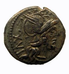 Monnaie romaine, Rome, 140 v. Chr | C. Valerius Flaccus. Ruler