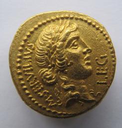 Monnaie romaine, Rome, 43-42 v.ChrRomeinse Munt, Rome, 43-42 v.Chr | C. Cassius Longinus, Q. Servilius Caepio Brutus, M. Servilius. Souverain
