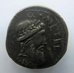 Monnaie romaine, Rome, 47-46 v.ChrRomeinse Munt, Rome, 47-46 v.Chr | Q. Caecilius Metellus Pius Scipio. Ruler