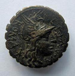 Monnaie romaine, Rome, 118 v. ChrRomeinse Munt, Rome, 118 v. Chr | M. Aurelius Scaurus. Souverain