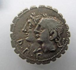 Romeinse Munt, Rome, 106 v. Chr | C. Sulpicius C.f. Heerser