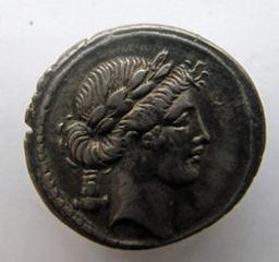 Monnaie romaine, Rome, 66 v. ChrRomeinse Munt, Rome, 66 v. Chr | Q. Pomponius Musa. Heerser