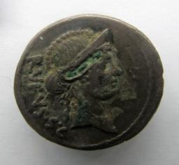 Romeinse Munt, Rome, 46 v.Chr | Mn. Cordius Rufus. Heerser