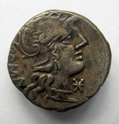 Monnaie romaine, Rome, 135 v. ChrRomeinse Munt, Rome, 135 v. Chr | C. Minucius Augurinus. Ruler