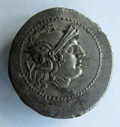 Munt, Romeinse Republiek, 211-210 v. Chr | Apulia (atelier). Atelier