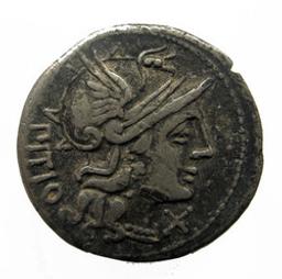 Monnaie romaine, Rome, 148 v. ChrRomeinse Munt, Rome, 148 v. Chr | L. Sempronius Pitio. Souverain