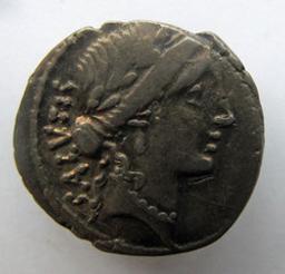 Monnaie romaine, Rome, 49 v.Chr | Mn. Acilius Glabrio. Souverain