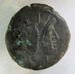 Monnaie romaine, Rome, 208 v. Chr | Rome (atelier). Atelier