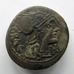 Monnaie romaine, Rome, 136 v. ChrRomeinse Munt, Rome, 136 v. Chr | L. Antestius Gragulus. Souverain