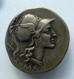 Monnaie romaine, Rome, 115-114Romeinse Munt, Rome, 115-114 | Rome (mint). Atelier