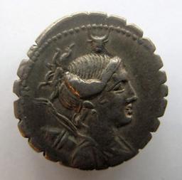 Monnaie romaine, Rome, 81 v. Chr | A. Postumius A.f. S.n. Albinus. Ruler
