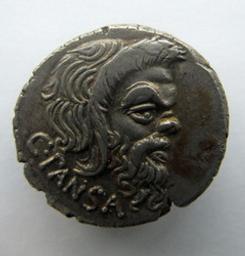 Romeinse Munt, Rome, 48 v.Chr | C. Vibius C.f.C.n Pansa Caetronianus, D. Iunius Brutus Albinus. Heerser
