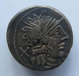 Monnaie romaine, Rome, 123 v. ChrRomeinse Munt, Rome, 123 v. Chr | C. Porcius Cato. Heerser