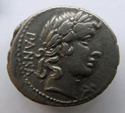 Romeinse Munt, Rome, 90 v. Chr | C. Vibius C.f. Pansa. Heerser
