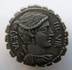 Monnaie romaine, Rome, 68 v. Chr | C. Hosidius C.f. Geta IIIvir. Ruler