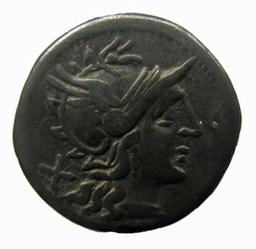 Monnaie romaine, Rome, 153 v. Chr | C. Maianius. Souverain