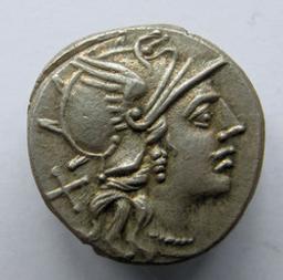 Monnaie romaine, Rome, 140 v. ChrRomeinse Munt, Rome, 140 v. Chr | C. Valerius Flaccus. Ruler