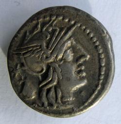 Monnaie romaine, Rome, 126 v. ChrRomeinse Munt, Rome, 126 v. Chr | C. Cassius Longinus. Heerser