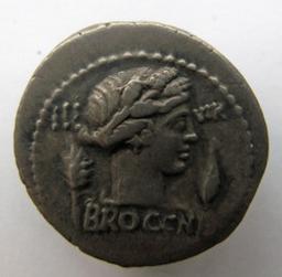 Monnaie romaine, Rome, 63 v. Chr | L. Furius Cn.f. Brocchus. Souverain