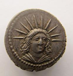 Monnaie romaine, Rome, 42 v.Chr | L. Mussidius T.f. Longus. Ruler