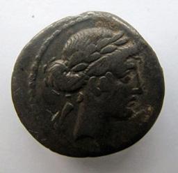 Monnaie romaine, Rome, 66 v. Chr | Q. Pomponius Musa. Souverain