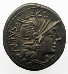 Monnaie romaine, Rome, 148 v. Chr | M. Atilius Serranus?. Ruler