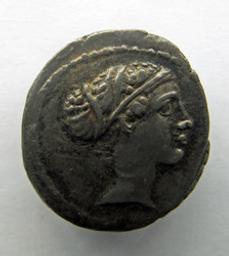 Romeinse Munt, Rome, 46 v.Chr | T. Carisius. Heerser