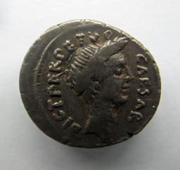 Monnaie romaine, Rome, 44 v.Chr | P. Sepullius Macer. Souverain