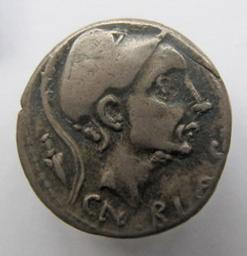Monnaie romaine, Rome, 112-111 | Cn. Cornelius Blasio. Souverain