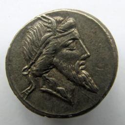 Monnaie romaine, Rome, 90 v. Chr. (onzeker)Romeinse Munt, Rome, 90 v. Chr. (onzeker) | Q. Titius. Heerser