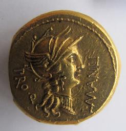 Monnaie romaine, Rome, 82 v. ChrRomeinse Munt, Rome, 82 v. Chr | L. Sulla, L. Manlius Torquatus Proquaestor. Souverain