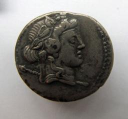 Monnaie romaine, Rome, 78 v. ChrRomeinse Munt, Rome, 78 v. Chr | L. Cassius Longinus. Heerser