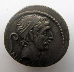 Monnaie romaine, Rome, 56 v. ChrRomeinse Munt, Rome, 56 v. Chr | L. Marcius Philippus of Q. Marcius Philippus. Souverain