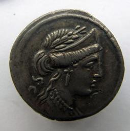 Romeinse Munt, Rome, 55 v. Chr | P. Crassus M.f. Heerser