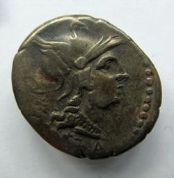 Monnaie romaine, Rome, 136 v. ChrRomeinse Munt, Rome, 136 v. Chr | C. Servilius M. f. Souverain