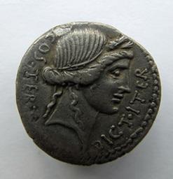 Monnaie romaine, Rome, 46 v.ChrRomeinse Munt, Rome, 46 v.Chr | C. Iulius Caesar. Ruler