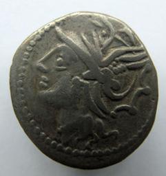 Monnaie romaine, Rome, 104 v. ChrRomeinse Munt, Rome, 104 v. Chr | C. Coelius Caldus. Heerser