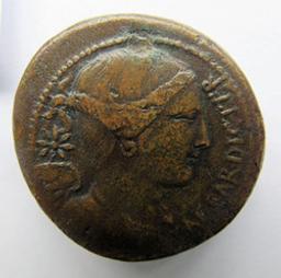 Romeinse Munt, Rome, 45 v.Chr | C. Clovius, C. Iulius Caesar. Heerser