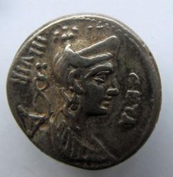 Romeinse Munt, Rome, 68 v. Chr | C. Hosidius C.f. Geta IIIvir. Heerser